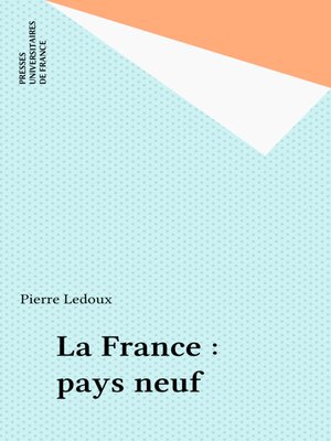 cover image of La France